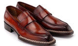 Paul Parkman Men's Norwegian Welted Loafers Brown (ID#8503-BRW)
