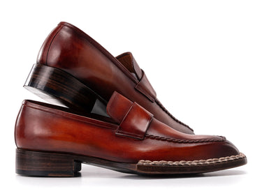 Paul Parkman Men's Norwegian Welted Loafers Brown (ID#8503-BRW) — view 2