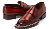 Paul Parkman Men's Norwegian Welted Loafers Brown (ID#8503-BRW) — view 4