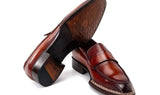 Paul Parkman Men's Norwegian Welted Loafers Brown (ID#8503-BRW) — view 5