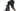 Paul Parkman Crocodile Textured Leather Men's Zipper Boots in Black
