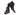 Paul Parkman Crocodile Textured Leather Men's Zipper Boots in Black
