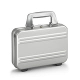 Small Aluminum Attaché | Mini Shoulder Attaché Case in SILVER