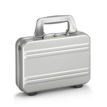 Small Aluminum Attaché | Mini Shoulder Attaché Case in SILVER