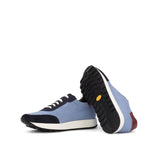 DapperFam Brixten in Blue / Navy Linen and Lux Suede