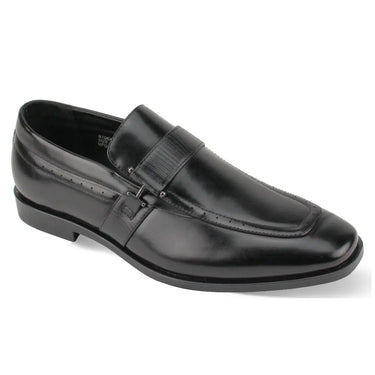 Antonio Cerrelli 7001 Wide Loafer Dress Shoes in Black #color_ Black