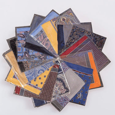 DapperFam Assorted Pocket Square 100% Silk