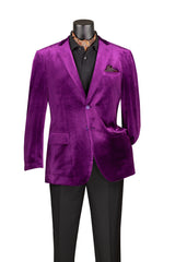 Vinci Sport Coat in Purple - B-27