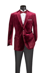 Vinci Sport Coat in Wine - B-27