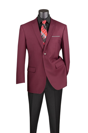 Vinci Burgundy Blazer - B-TR