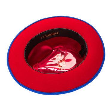 Ferrecci Grayson in Royal Blue Australian Wool Red Bottom Fedora