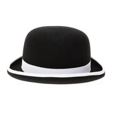 Ferrecci Wool Bowler Hat in Black and White