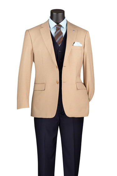 Vinci Tan Modern Fit Blazer - BM-HT