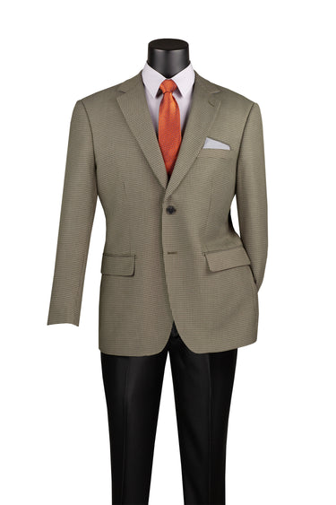 Vinci Olive Modern Fit Blazer - BM-HT