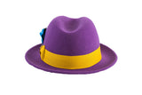Ferrecci Brooks in Purple Australian Wool Felt Trilby