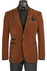 Vinci Slim Fit Sport Coat in Bourbon - BS-02