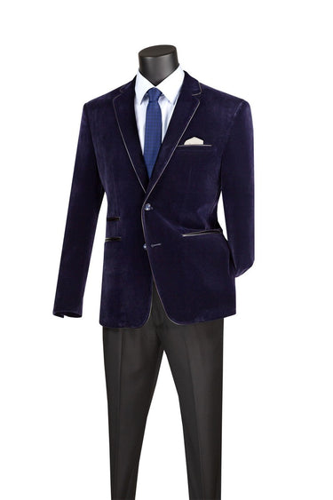 Vinci Navy Slim Fit Sport Coat - BS-02