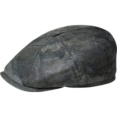 Bailey Almas Camo Flat Cap in Black