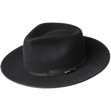 Bailey Colver Elite Finish Wool Wide Brim Fedora in Black