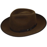 Bailey Colver Elite Finish Wool Wide Brim Fedora in Chestnut
