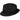 Bailey Craig Braided Fedora in Black