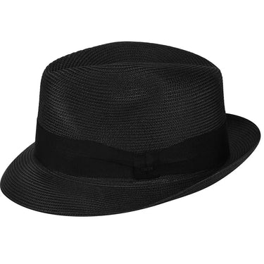 Bailey Craig Braided Fedora in Black