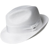 Bailey Craig Braided Fedora in White