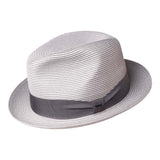 Bailey Craig Braided Fedora in Flint Gray