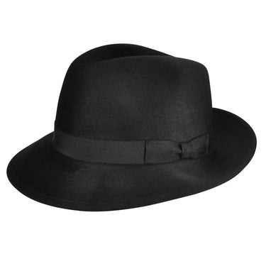Bailey Criss Polished LiteFelt® Wool Fedora in Black
