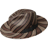 Bailey Giles Genuine Panama Straw Fedora in Oak
