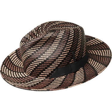 Bailey Giles Genuine Panama Straw Fedora in Oak