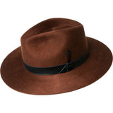 Bailey Godwin Elite Finish Wool Wide Brim Fedora in Oak