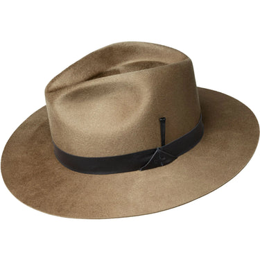 Bailey Godwin Elite Finish Wool Wide Brim Fedora in Taupe