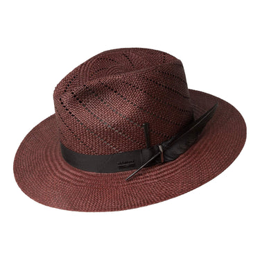 Bailey Keats Toquilla Palm Straw Fedora in Java Bean