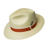 Bailey Kirton Genuine Panama Straw Fedora in Natural