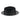Bailey Mannesroe Two-tone Poly Braid Fedora in Black / Charcoal Multi