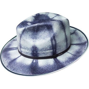 Bailey Parson Genuine Panama Straw Fedora in Ink Stain #color_ Ink Stain