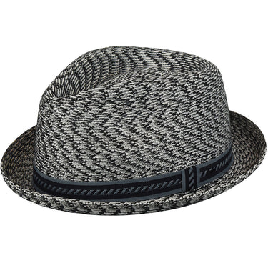 Bailey Mannes Crushable Trilby in Charcoal Multi