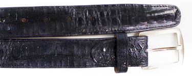 Belvedere Caiman Belt in Navy in Navy 44