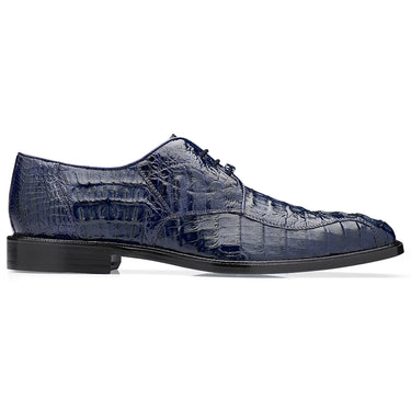 Belvedere Chapo in Navy Caiman Alligator Oxfords in Navy