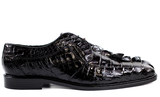 Belvedere Colombo in Black Genuine Hornback Oxfords in Black