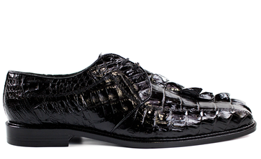 Belvedere Colombo in Black Genuine Hornback Oxfords in Black