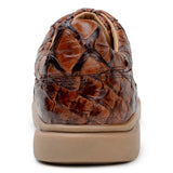 Belvedere Kingstone in Antique Almond Exotic Pirarucu Lace-Up Casual Sneaker