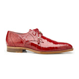 Belvedere Lago in Red Genuine Alligator Oxfords