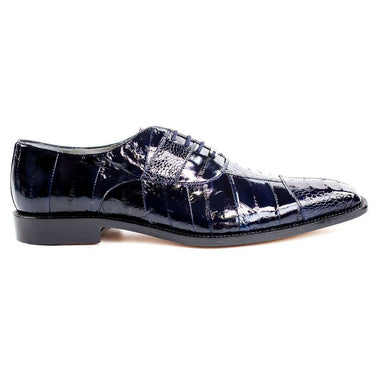 Belvedere Mare in Navy Genuine Ostrich & Eel Oxfords in Navy