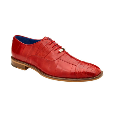 Belvedere Mare in Red Genuine Ostrich & Eel Oxfords in #color_