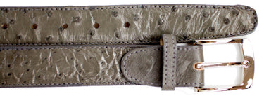 Belvedere Ostrich Quill Belt in Gray in Grey 44 #color_ Grey 44