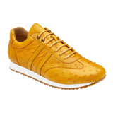 Belvedere Parker in Sunny Genuine Ostrich Sneakers in Sunny