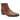 Belvedere Roger in Antique Brandy Genuine Ostrich Side Zipper Boot