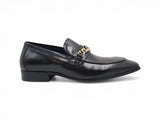 Carrucci Shoes Beveled Squared Toe Dress Loafer in Black